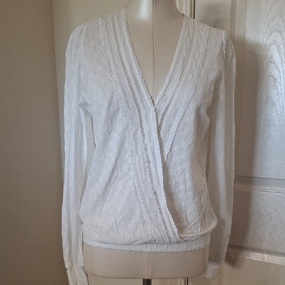 Evereve Beautiful White Women's Top Sz M - Picture 3 of 12